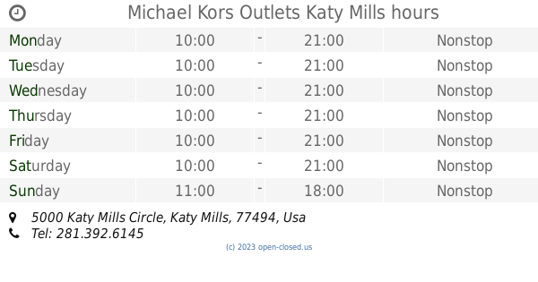 katy mills mall michael kors